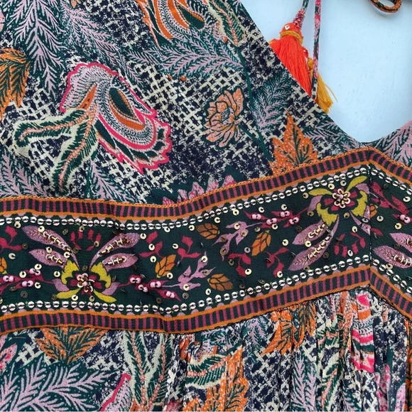 NWT Verb by Pallavi Singhee floral printed midi dress Sz Small - Picture 10 of 13